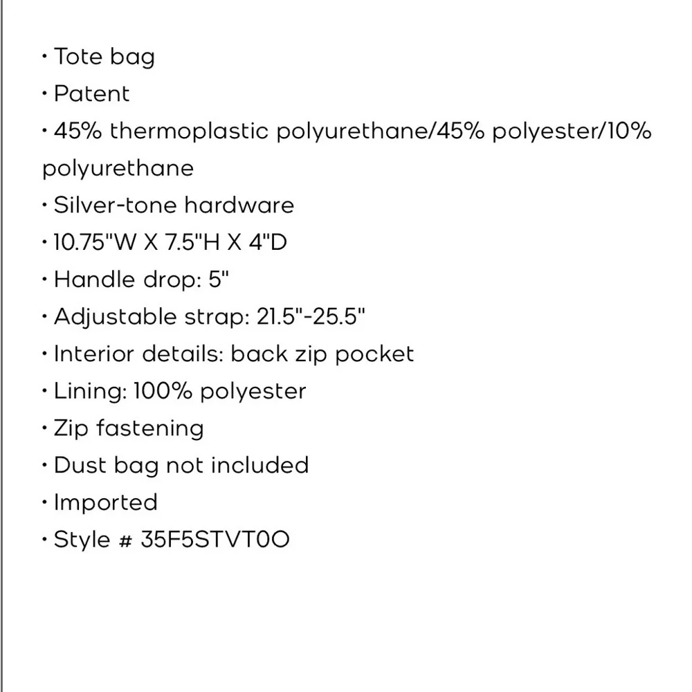 Michael Kors Silver Jet Set Extra Sm Metallic Logo Convertible Tote Wallet Set - Picture 5 of 8